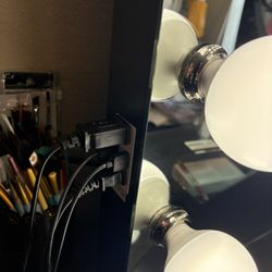  Vanity Black Bluetooth Mirror 