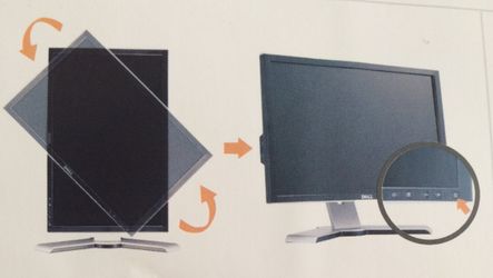 Dell Monitor 20in Ultra Sharp Wide Screen Panel W/Height & Rotate Adjustability