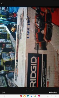 RIDGID HEAVY DUTY VARIABLE SPEED 3X 18IN BELT SANDER LIKE NEW