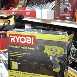RYOBI VARIABLE SPEED DRILL 