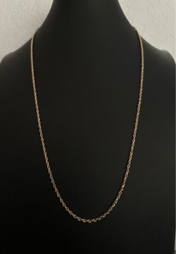 Solid 14kt Gold Rope Chain / Cadena Torzal de Oro Sólido 14kt