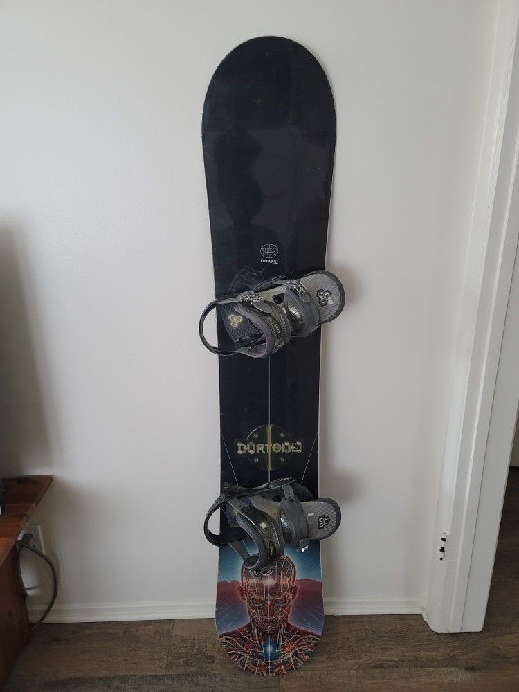 RARE 2004 Alex Grey Burton Canyon board 163cm w/ bindings