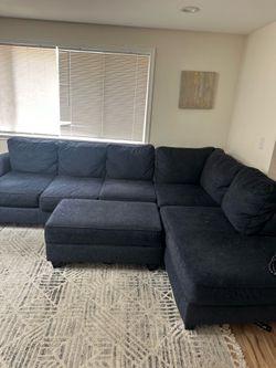 Couch with ottoman