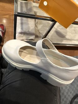 White Mary Janes