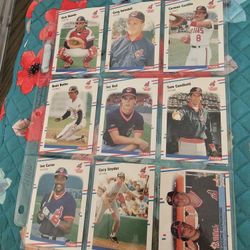 Cleveland Indians Nineteen Eighty Eight Fleer Baseball Cards Lot 