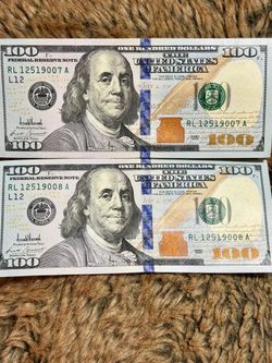 Wow 🤯!! (2) EARLY Uncirculated + Sequential 2025 Donald Trump Sjgned $100 bills !!