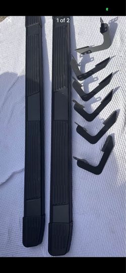 Running Boards Side Steps for 2019–2025 Chevy Silverado GMC Sierra 1500 Crew Cab – Brackets Included