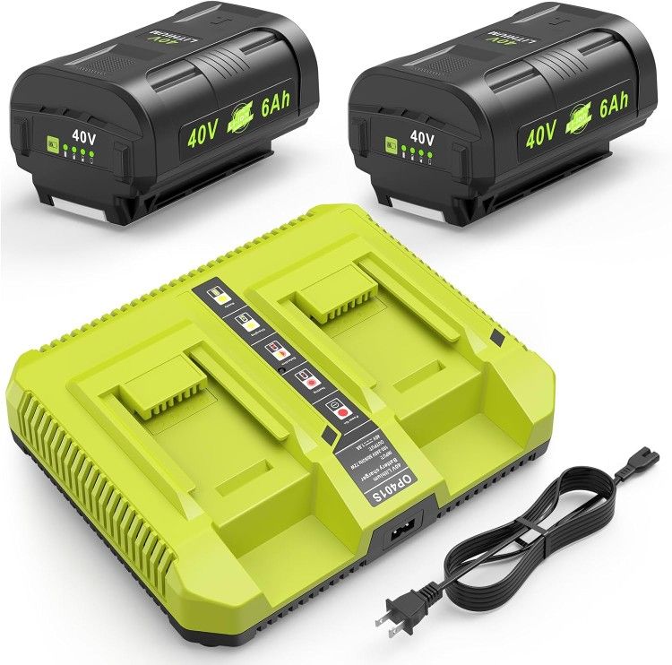 Generic Ryobi 40v Charger And 2x Batteries