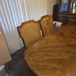 Dining Room Table And Chairs With Breakfront 