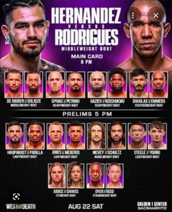 UFC fight night at Golden 1