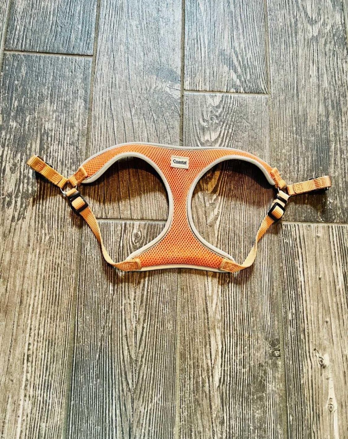 Small Coastal Orange Reflective Dog Harness