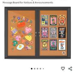 Double Door Bulletin Board 