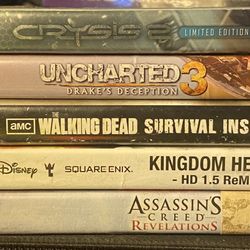 PS3 Game Bundle – Great Condition – Includes 5 Popular Titles
