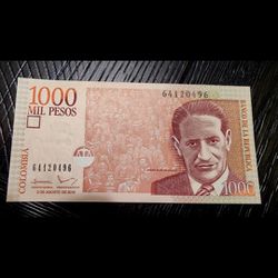 Colombian Banknote 1000 Pesos