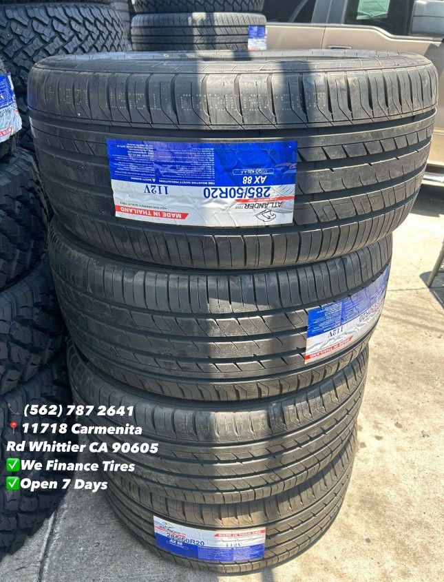 285/50/20 Atlander Set of Tires Installed and Balanced Set de Llantas Nuevas Instaladas y Balanceadas