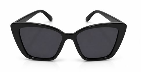 Oversized Black Cat Eye Sunglasses – UV Protection