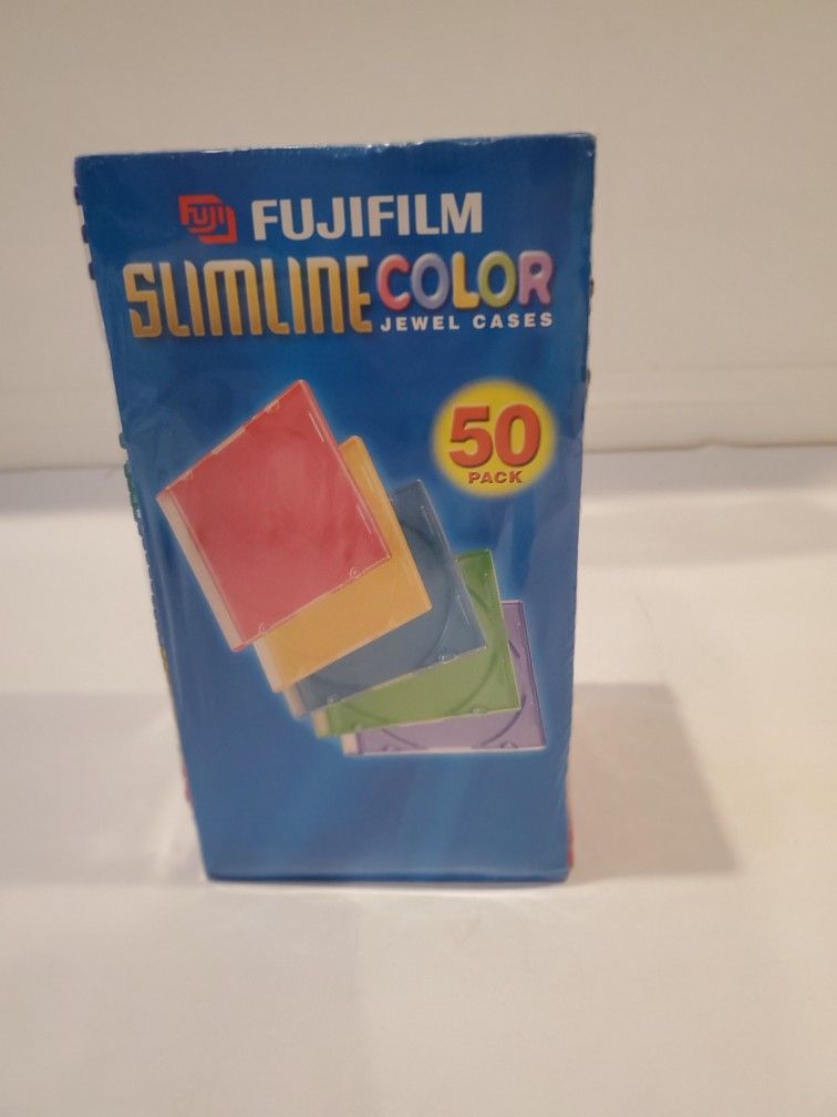FujiFilm Slimline CD DVD Jewel Cases 50 Pack
