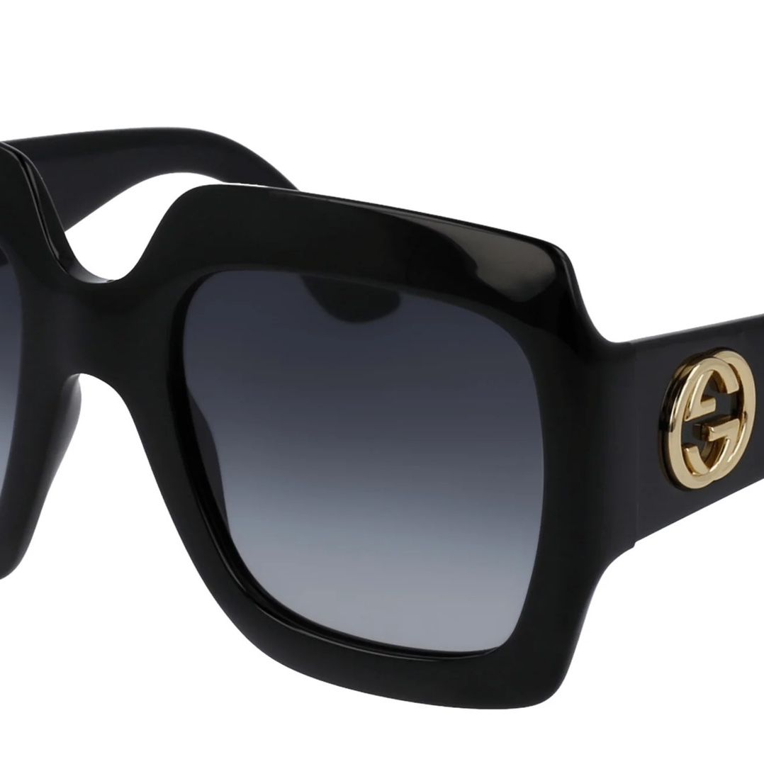 Gucci GG0053S Black Oversized Square Sunglasses