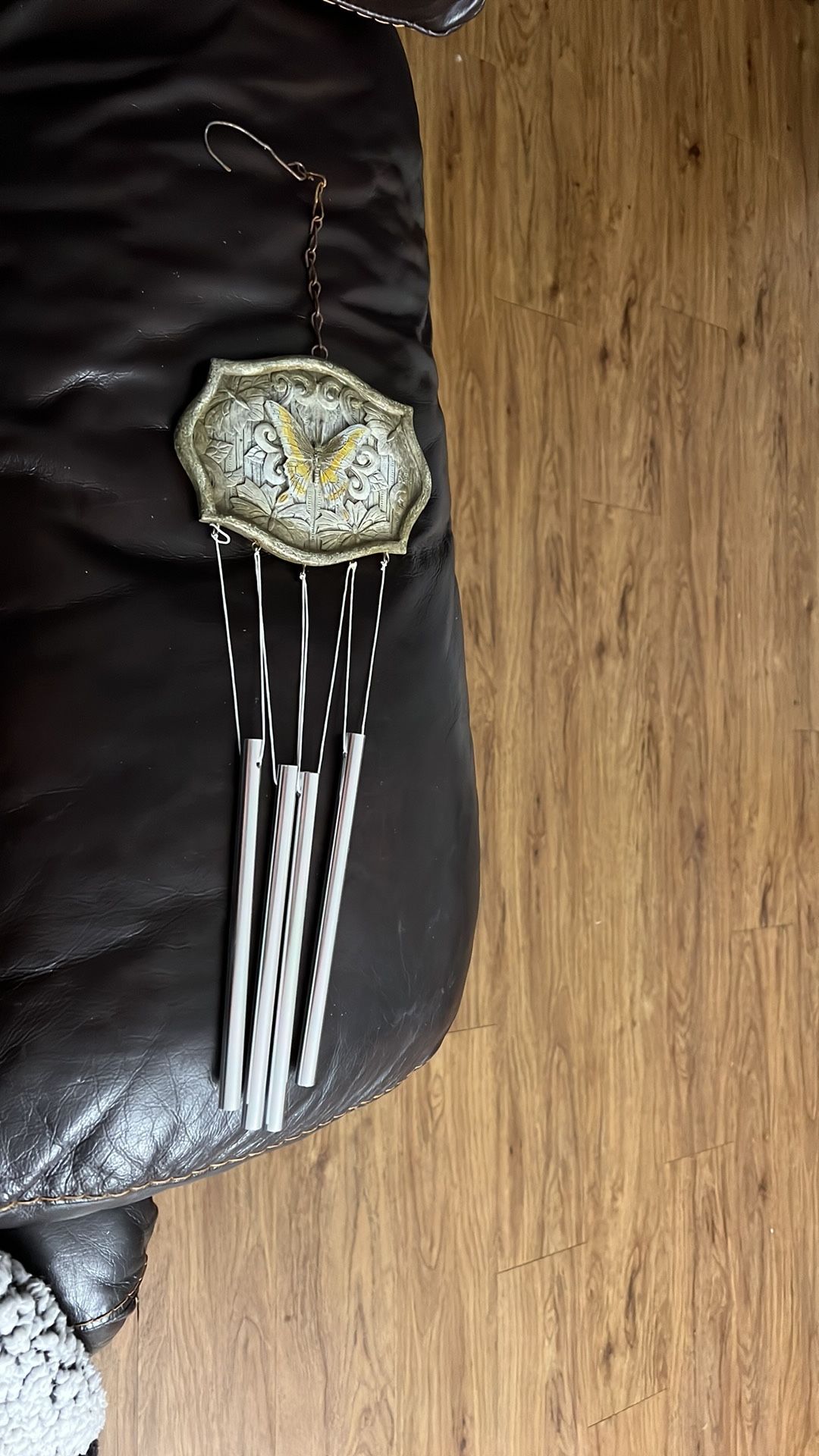 butterfly wind chimes patio design