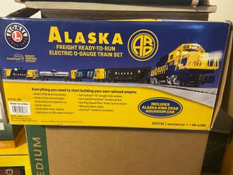 Alaska Freight ready to run electric 0 - gauge train.