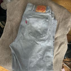 Levi's 501 Gray Jeans W38 L30