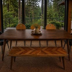 Stunning Designer 7-Piece MCM Dining Set + Free Delivery