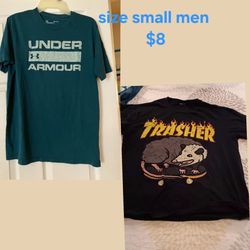 2 men t shirts