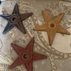 3 Vintage Heavy Iron  Stars