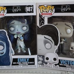 Funko Pop Tim Burton's Corpse Bride Set 