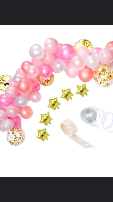 110 PC pink balloon arch $20