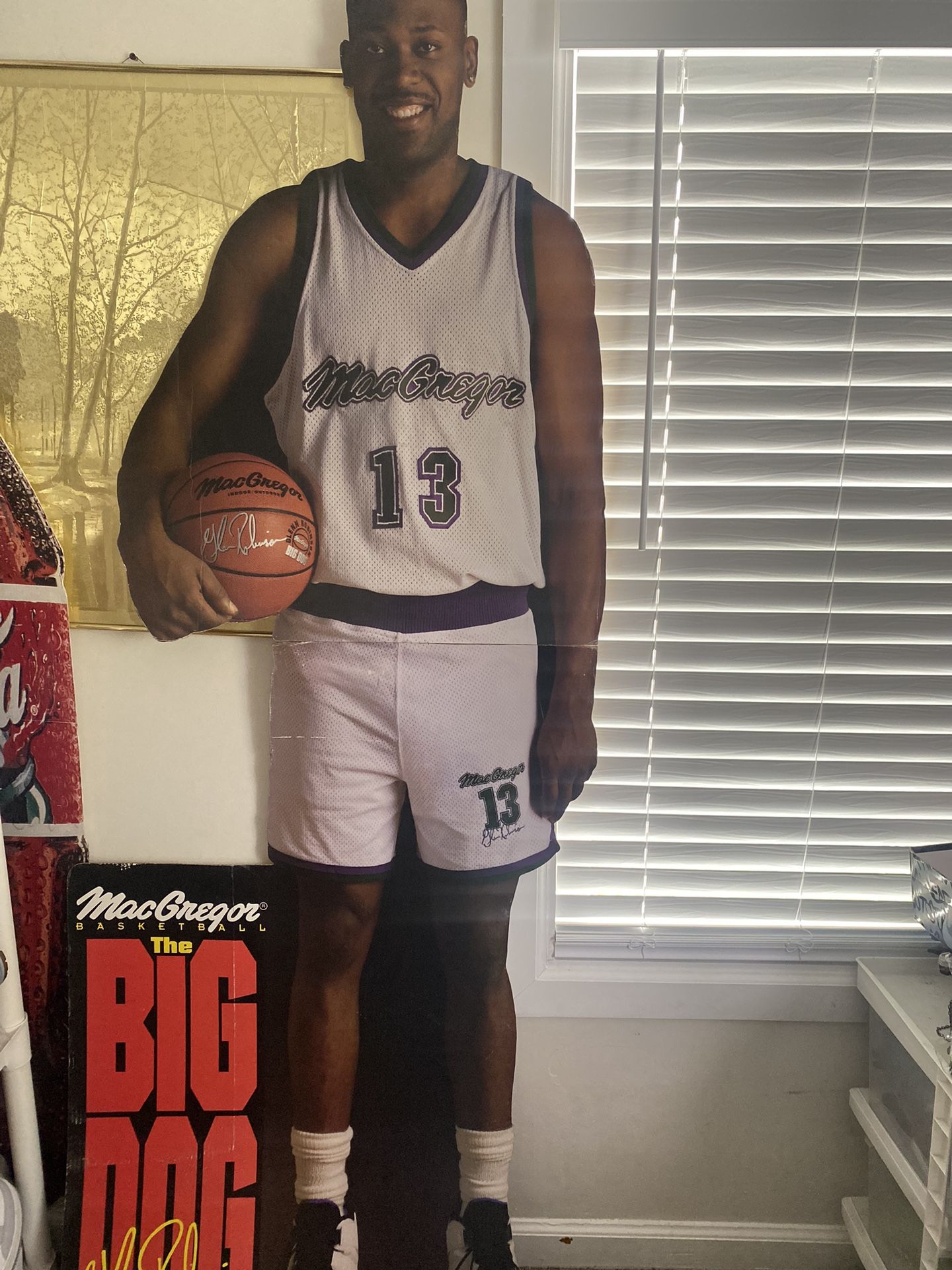 Vintage Glenn Robinson Life Size, RoadMaster Cardboard Cutout Display ( pick up only )