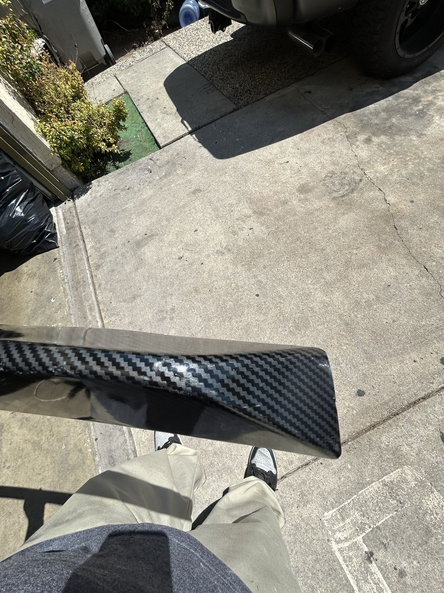 Carbon Fiber Hydro Dipped Back Spoiler
