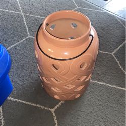 Ceramic Vase Beautiful Coral Color 15”x7”. Like New 