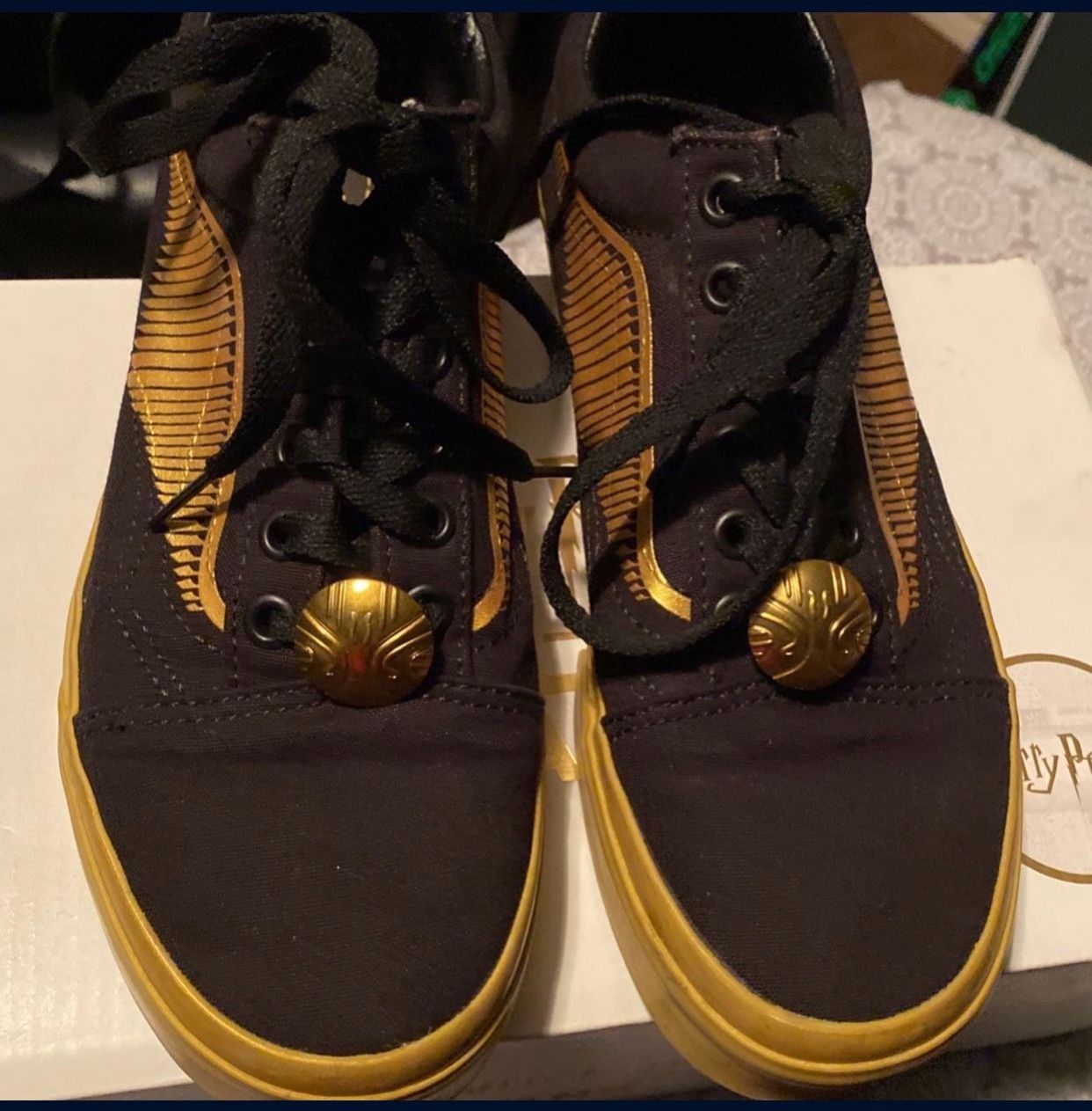 Old School Harry Potter Golden Snitch Vans 
