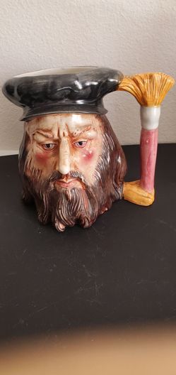 Large Hand-Painted ceramic Beer Mug/Stein.