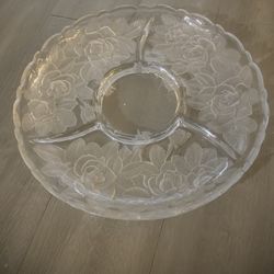 Mikasa Crystal Platters And Bowl