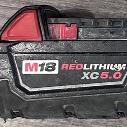 Milwaukee M18 Red Lithium XC 5.0 Battery