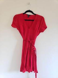 Red Wrap Dress