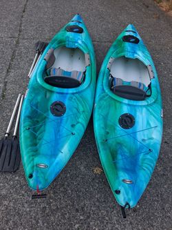 Pelican 10foot Odyssey Kayak Vgood Condition with Paddle( no life jackets ) pick up fremont sea. No trades.