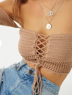 Bohemian crop top homemade