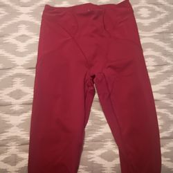 Red leggings