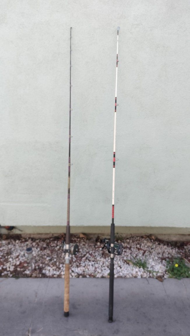 brackish water fishing pole Topline Tackle 2-Pieces Deep Sea Rods, Fishing with 3+1 Roller GuidesTrolling Fishing Rod for Salt : Sports & Outdoors and a custom Toadfish reel seat Best Saltwater Fishing Rods