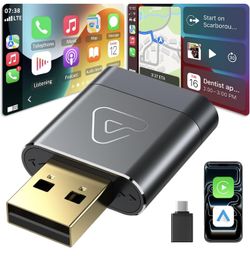Brand New Wireless CarPlay & Android Auto Adapter – USB Plug & Play