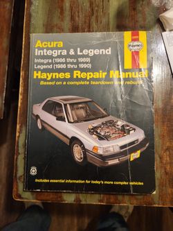 Integra/Legend Repair Manual
