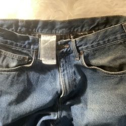 Carhartt Flannel Lines Jeans Sz 32-30 Length