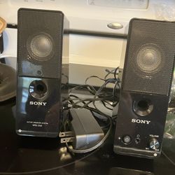 Sony Plug In Preamplified Speakers
