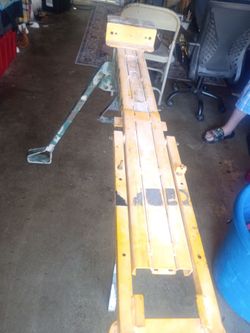 Rockwell Vintage Yellow Metal Conveyor Frame