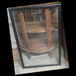 Glass picture frame with no back