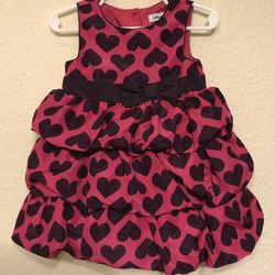 Jillian’s Closet Plum/Pink Heart Dress