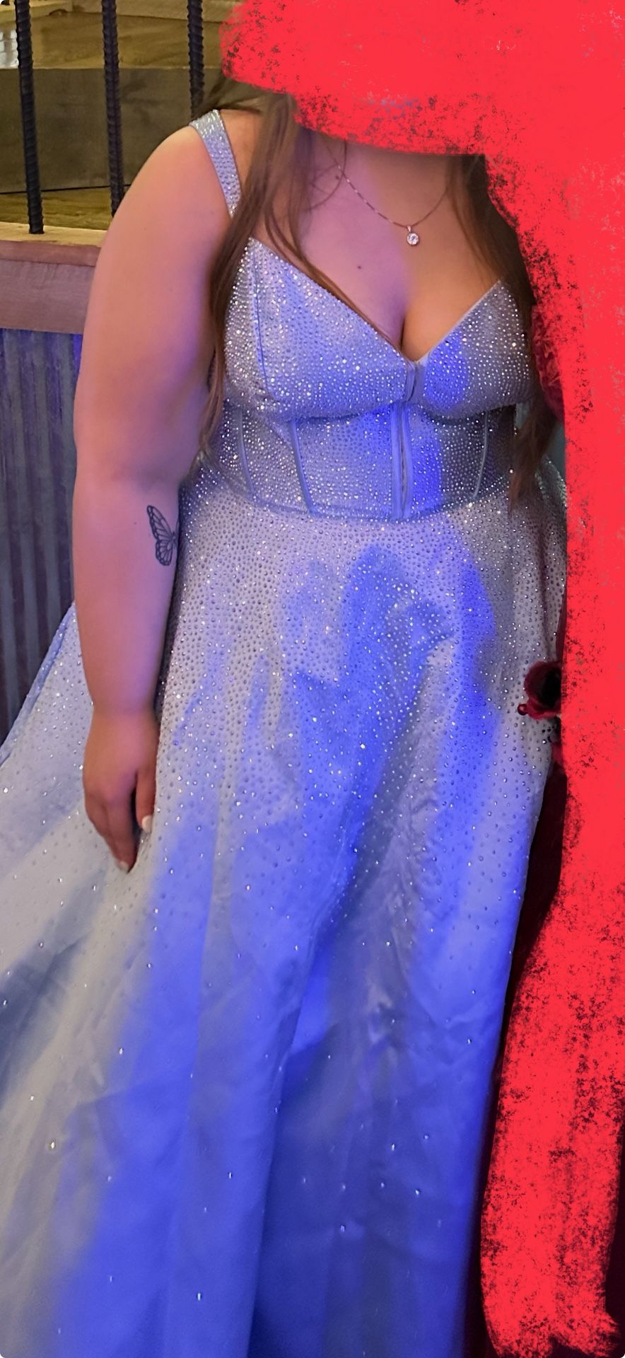 Blue Sheri Hill Prom Dress